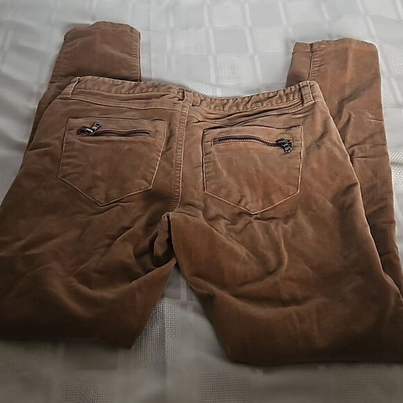 Club Monaco Women's Corduroy Low-Rise Skinny Pants Brown Size 0 - Picture 8 of 16